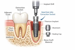 "immediate dental implant placement after tooth extraction – how it works" 