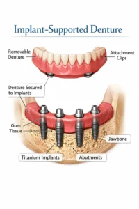 "implant-supported dentures – a middle ground between dentures and implants"