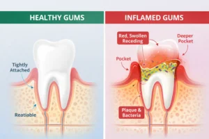 "gum disease causing bad breath – signs and treatment"