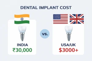 "dental implant cost comparison India vs abroad for NRIs"